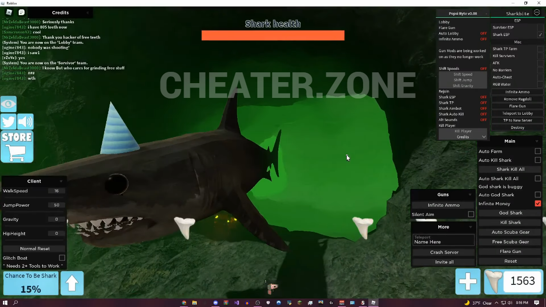 Roblox Sharkbite Script | Hacks for Sharkbite 2022