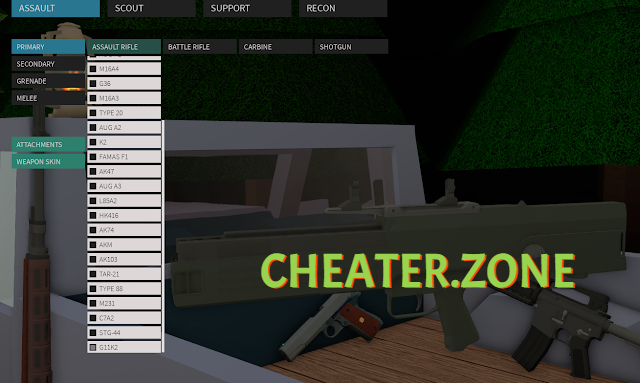 ROBLOX Phantom Forces Script/Hack GUI